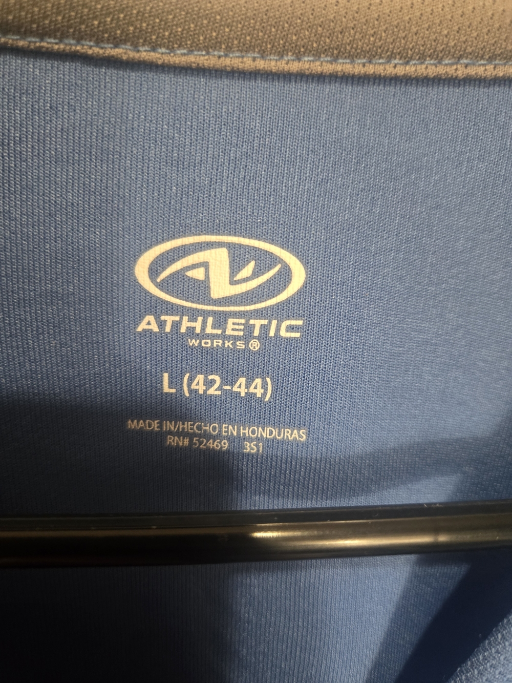 Athletic Works DriWorks Men’s Blue Breathable Crew Neck Active T-Shirt L